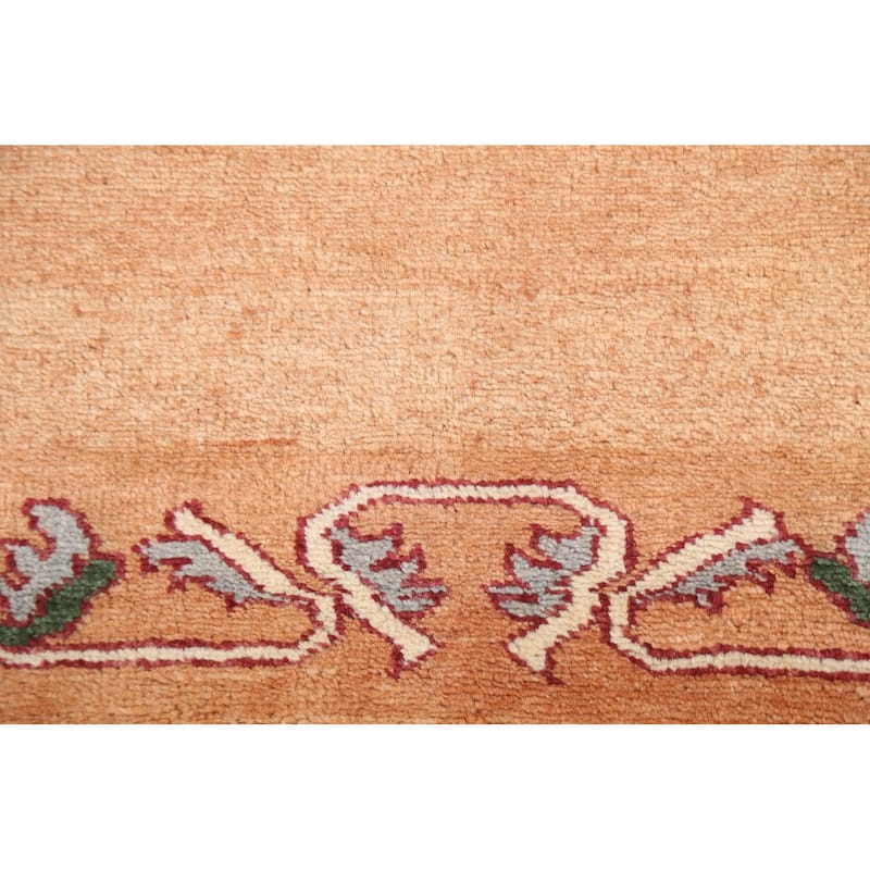 Bordered Gabbeh Kashkoli Oriental Area Rug Hand-knotted Wool Carpet - 2'8" x 3'9"