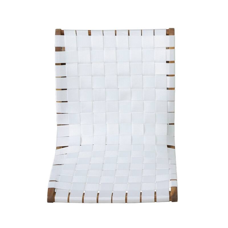 CHARLOTTE Modern Acacia Wood Outdoor Lounge Chair (Set of 2)