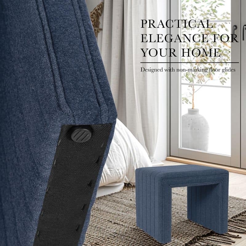 HomePop Modern Channel Ottoman