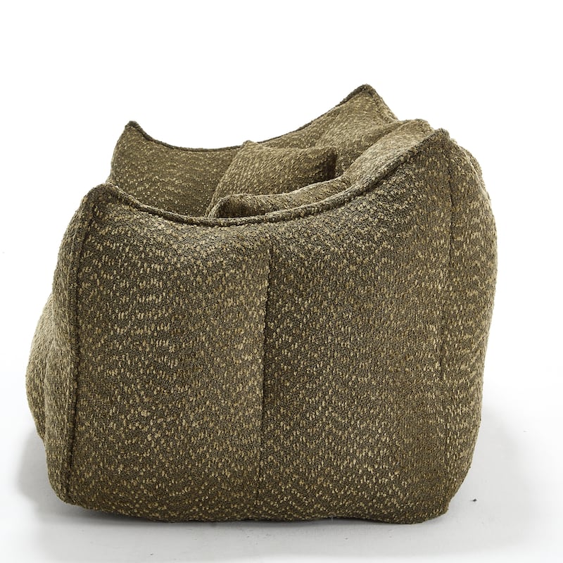 Giant Bean Bag Loveseat Sofa with Armrest for Living Room