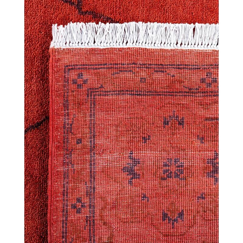 Contemporary Overdyed Wool Hand Knotted Area Rug - 8' 1" x 10' 2"