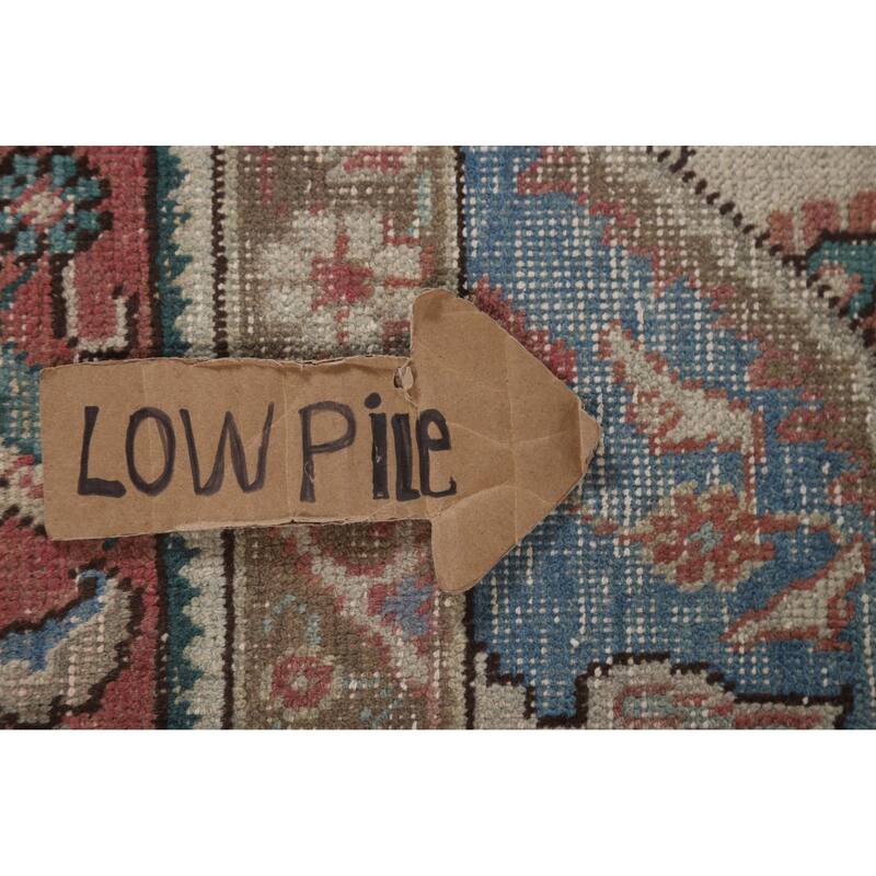 Hand Knotted Oriental 100% Wool Carpet Traditional Floral Pink Tabriz Area Rug - 12' 10'' X 9' 7''