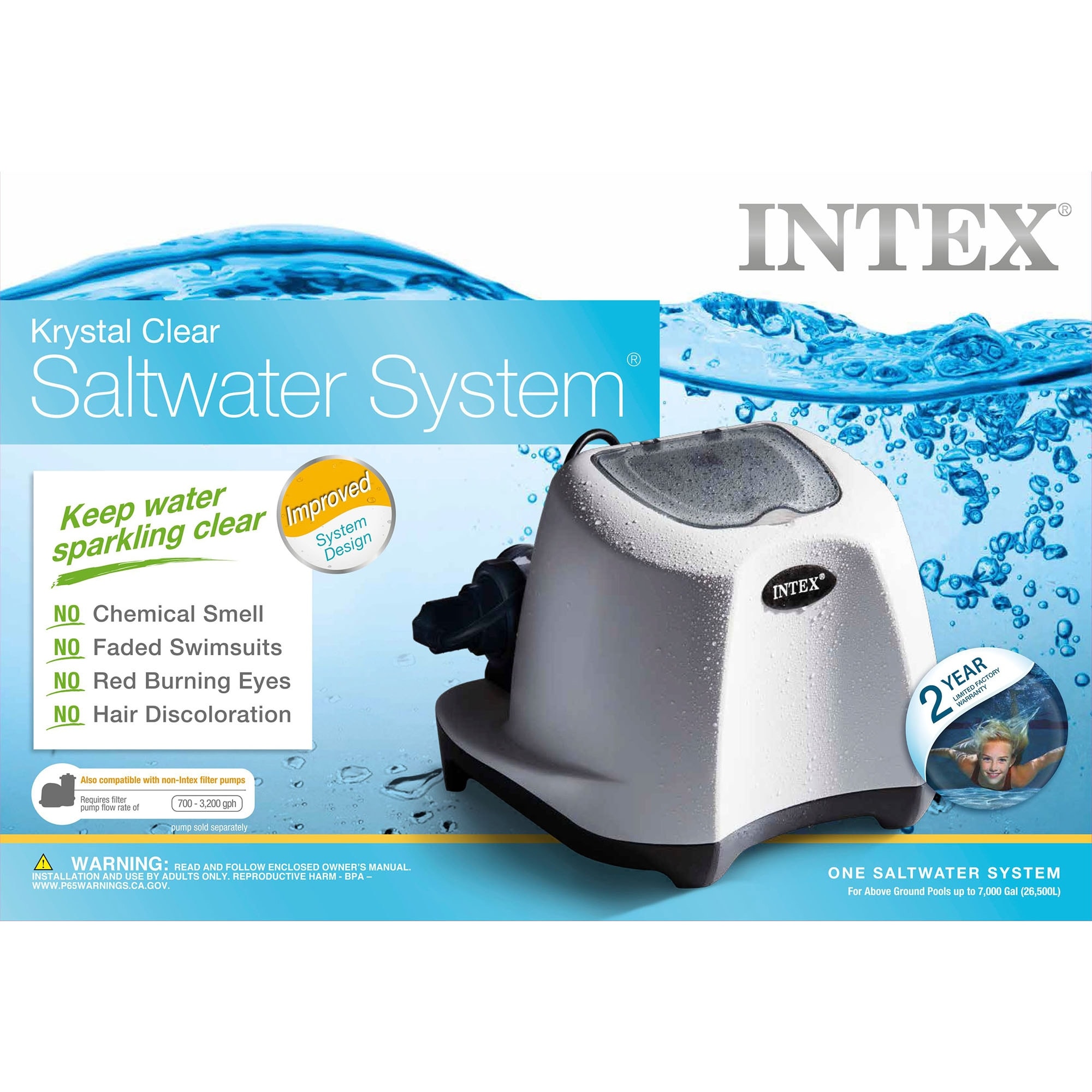 Intex ZX100 Auto Pressure Side Pool Cleaner with Krystal