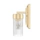 preview thumbnail 6 of 10, Hunter Gatz 1-Light Wall Sconce Light - Glam, Contemporary, Transitional - Damp Rated!