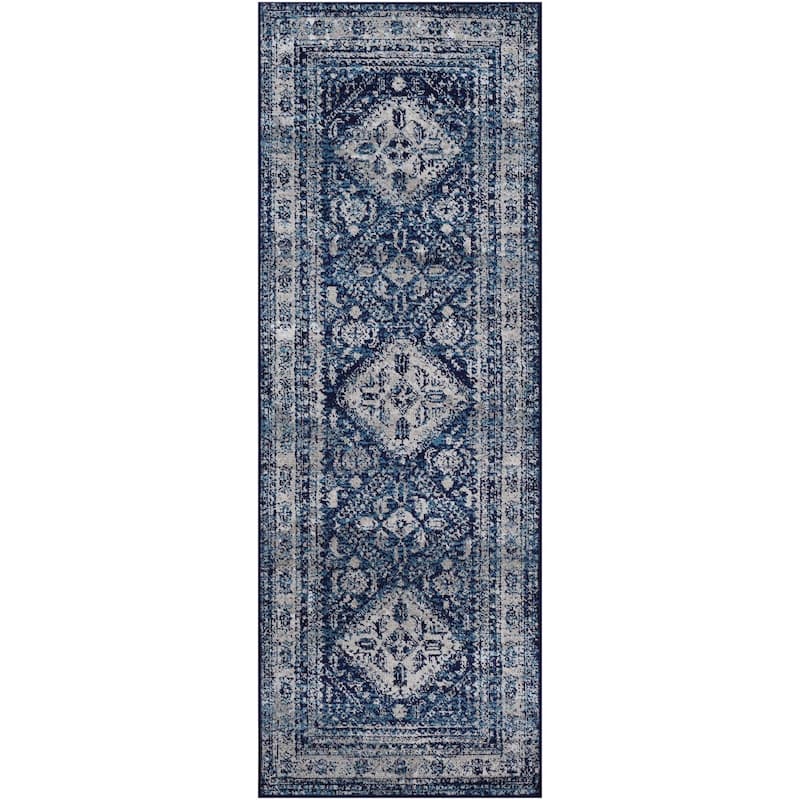 Livabliss Monte Carlo Updated Traditional Medallion Area Rug
