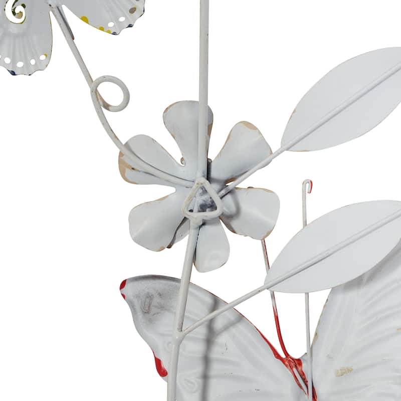 Multi Colored Metal Indoor Outdoor Butterfly Home Wall Decor