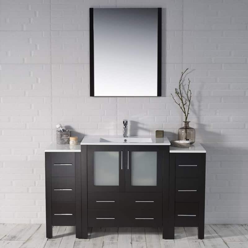 Blossom Sydney 54 inch Solid Wood Bathroom Vanity with Sink & Cabinets