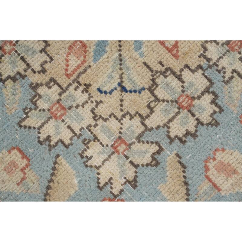 Hand Knotted Oriental 100% Wool Carpet Traditional Floral Oranges & Rust Kerman Area Rug - 13' 4'' X 9' 11''