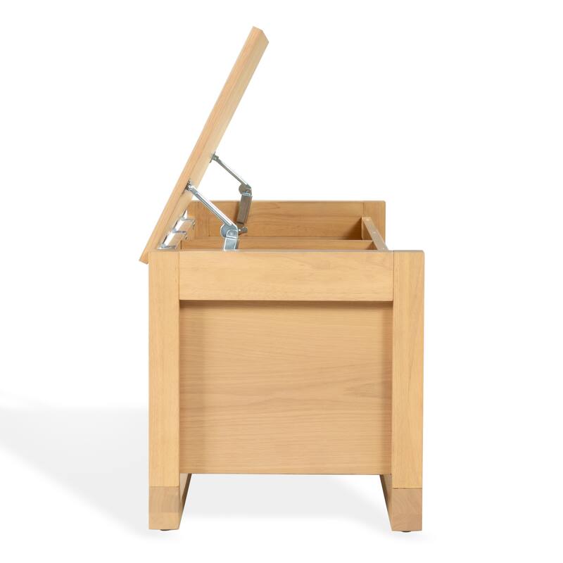 SAFAVIEH Couture Tyrell Wood Storage Bench - 60"W x 18"D x 18"H