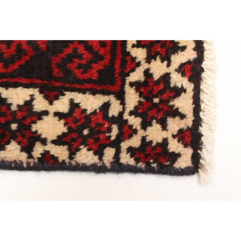 ECARPETGALLERY Hand-knotted Andelz Red Wool Rug - 3'10 x 6'1