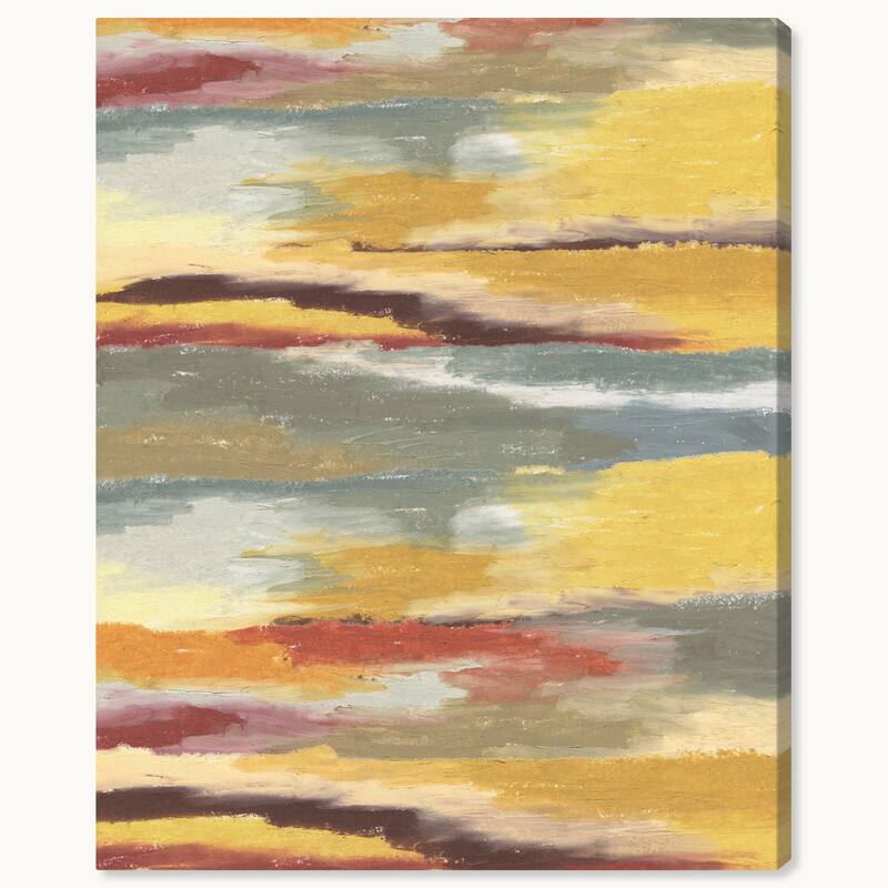 Wynwood Studio Canvas Abstract Coastal Sand Color Palette Gold Modern & Contemporary Wall Art Canvas Print