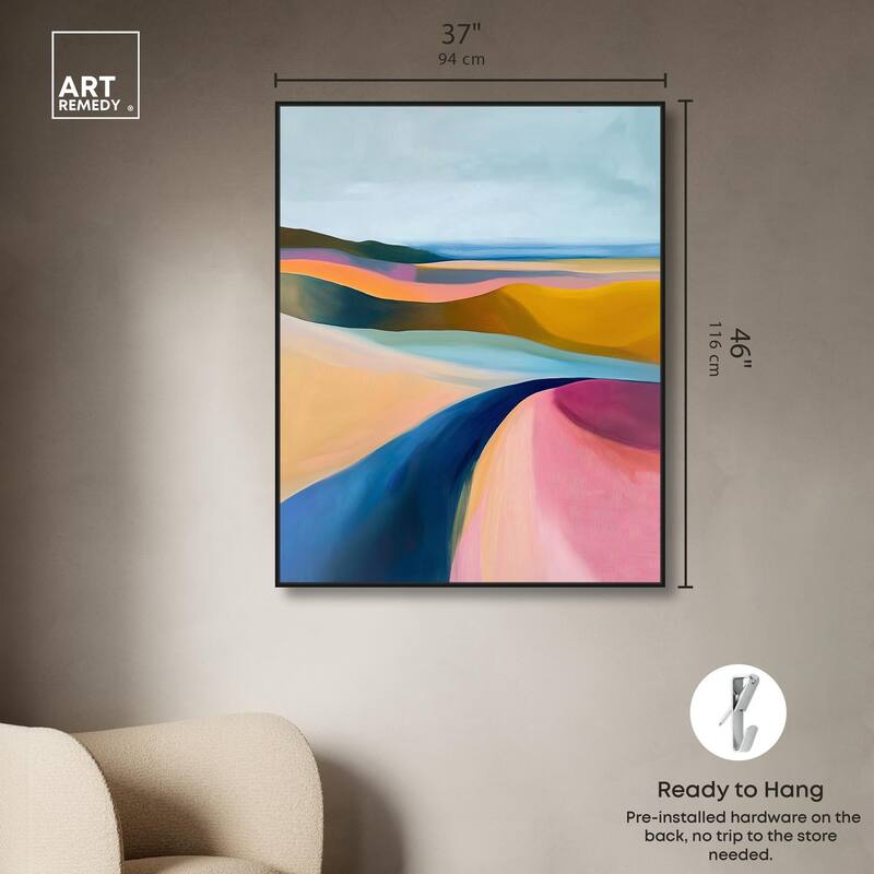Colorful Dunes I Canvas by Art Remedy