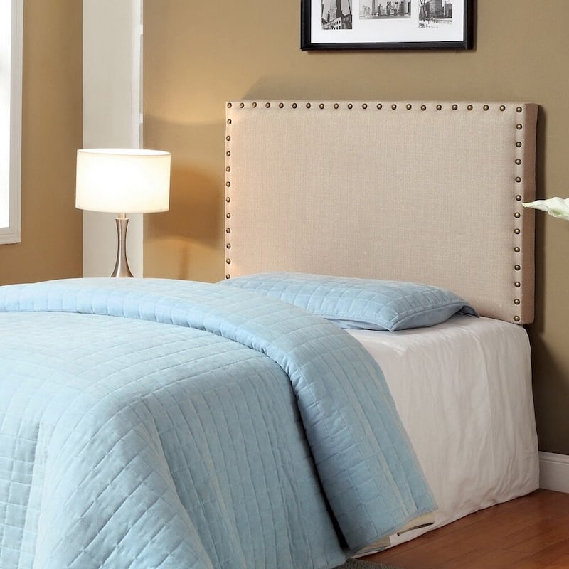 Furniture of America Loto Contemporary Flax Headboard