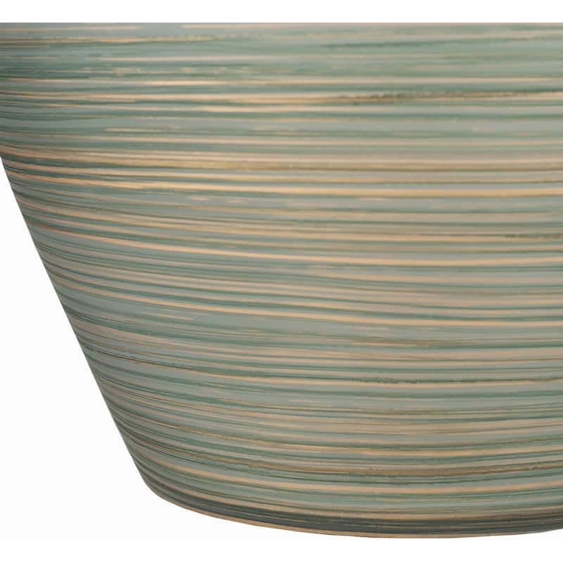 Mariya Emerald & Aqua Antiqued Glass Table Lamp