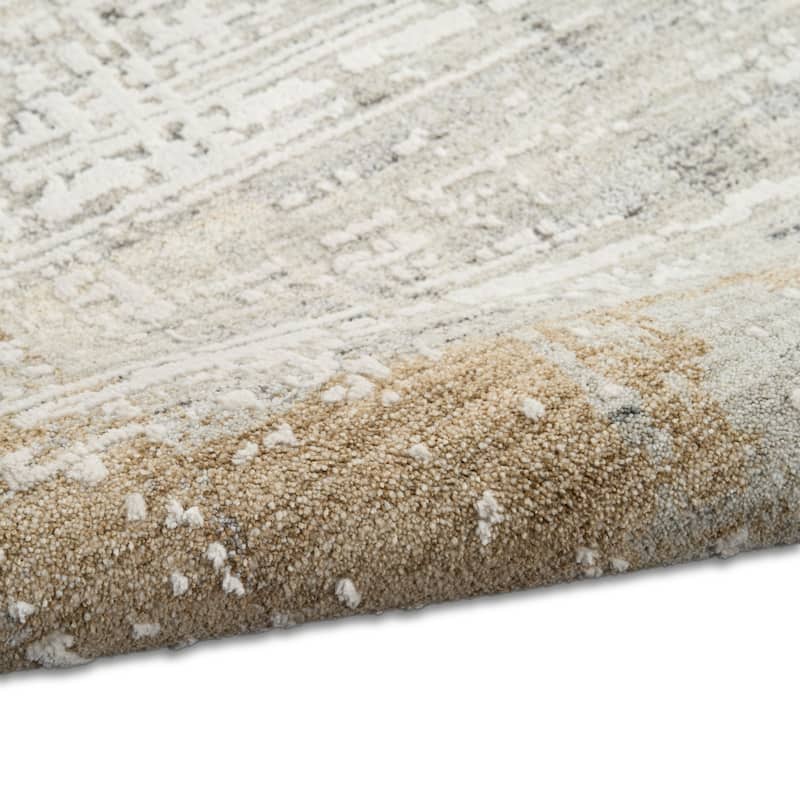 Calvin Klein CK078 Summit Ivory Multicolor Textured Indoor Rug
