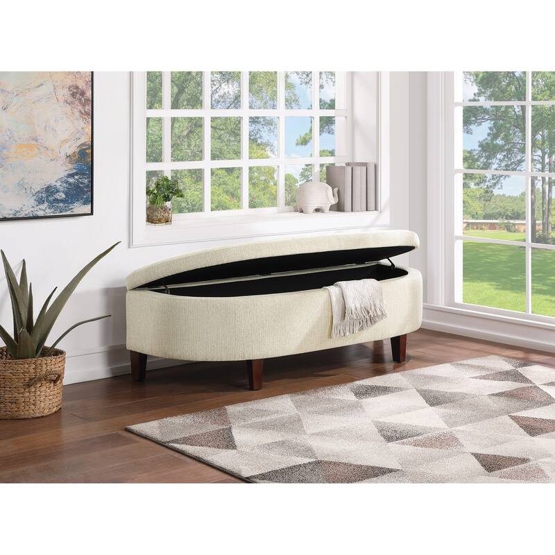 Jaycee Storage Bench - Linen