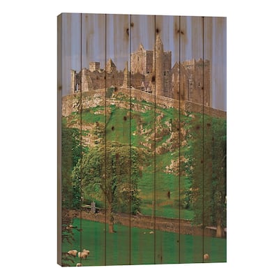 Ireland, County Tipperary. View Of The Rock Of Cashel, A Medieval Fortress. Print On Wood by Jaynes Gallery - Multi-Color