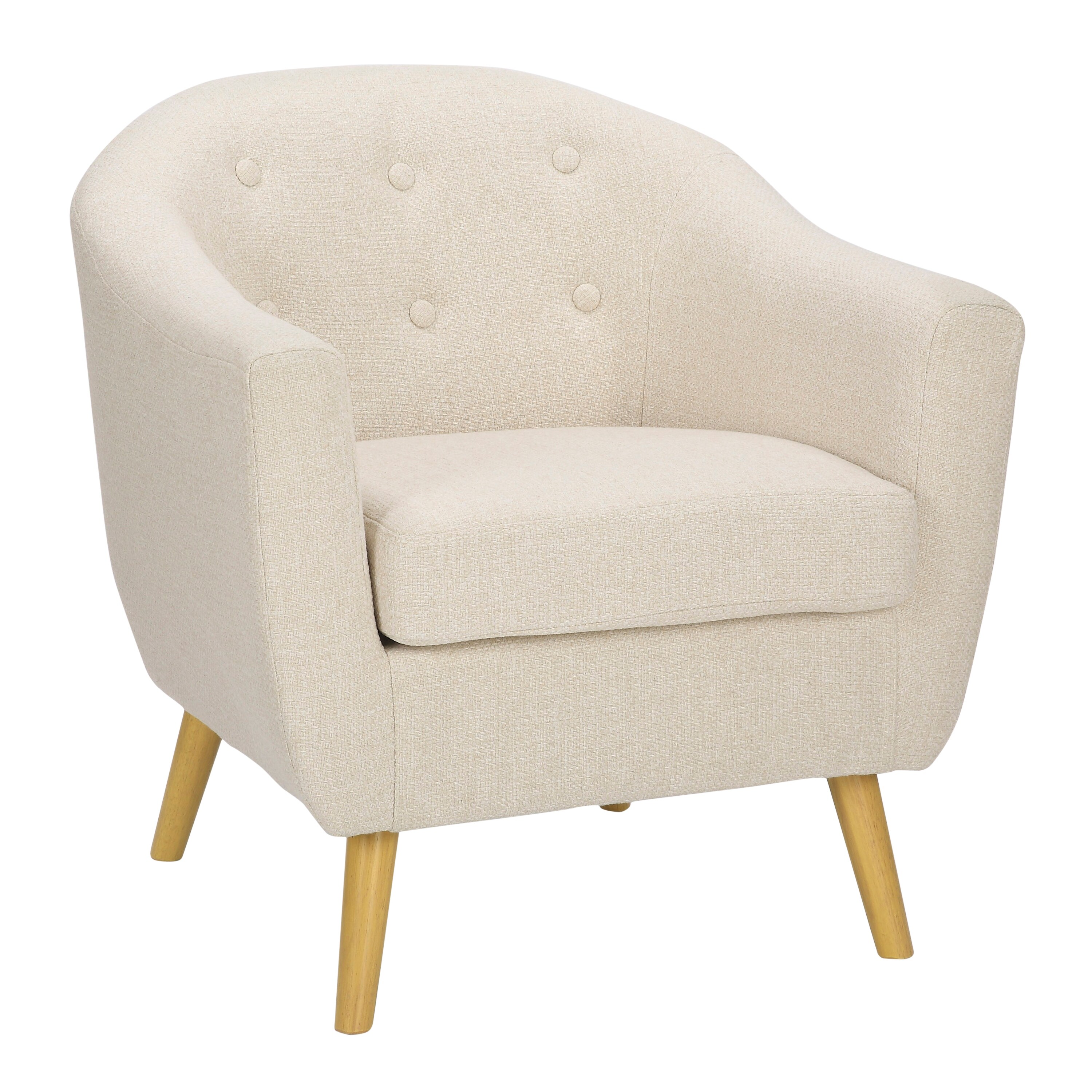 Carson carrington arvika button tufted shop high back velvet accent chair