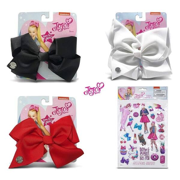 Shop Jojo Siwa Black Red White Basic Bow S Hair Accessories And