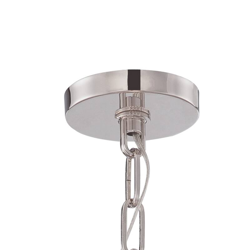 Libby Langdon for Crystorama Jennings 3 Light Polished Nickel Chandelier - 18.25'' W x 15'' H