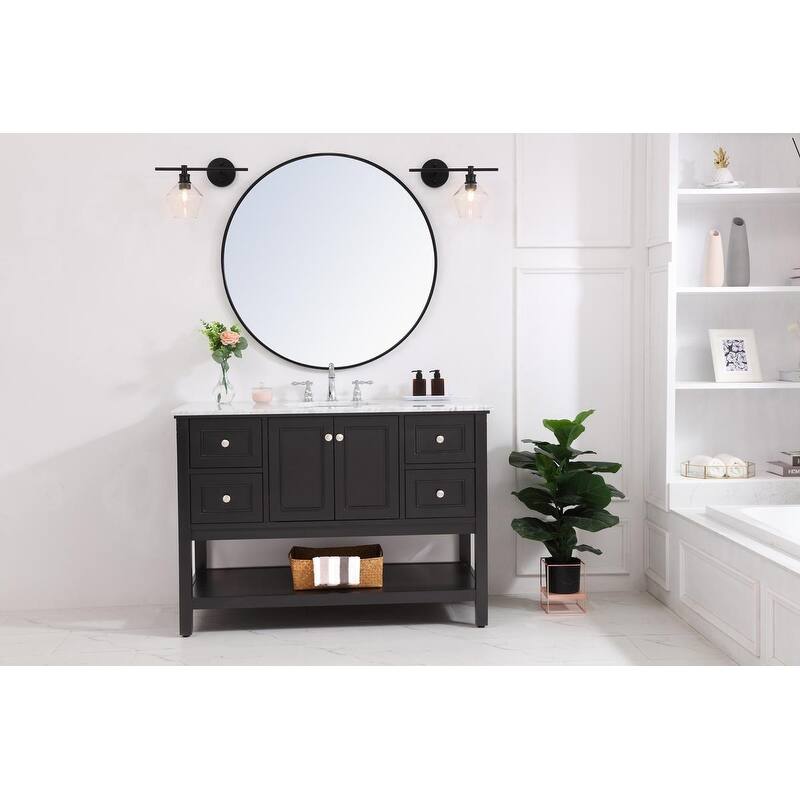 Gerald 1-Light Glass Left Wall sconce - 14.7/10.2 - 14.7/10.2 - Black/Clear