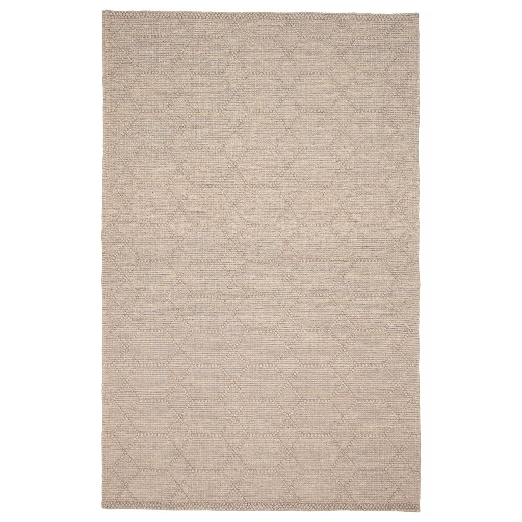 ECARPETGALLERY Braid weave Sienna Taupe Wool Rug - 5'0 x 7'11