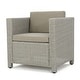 preview thumbnail 70 of 80, Puerta Outdoor 4-piece Patio Chat Set by Christopher Knight Home