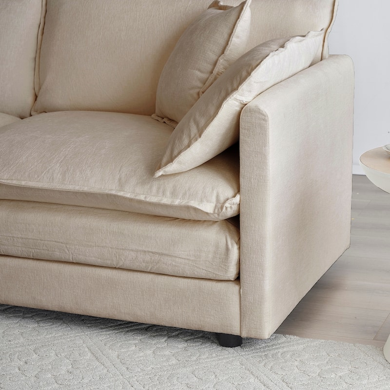 2 Seater Loveseat and Chair Set, 2 Piece Sofa and Chair Set for Living Room