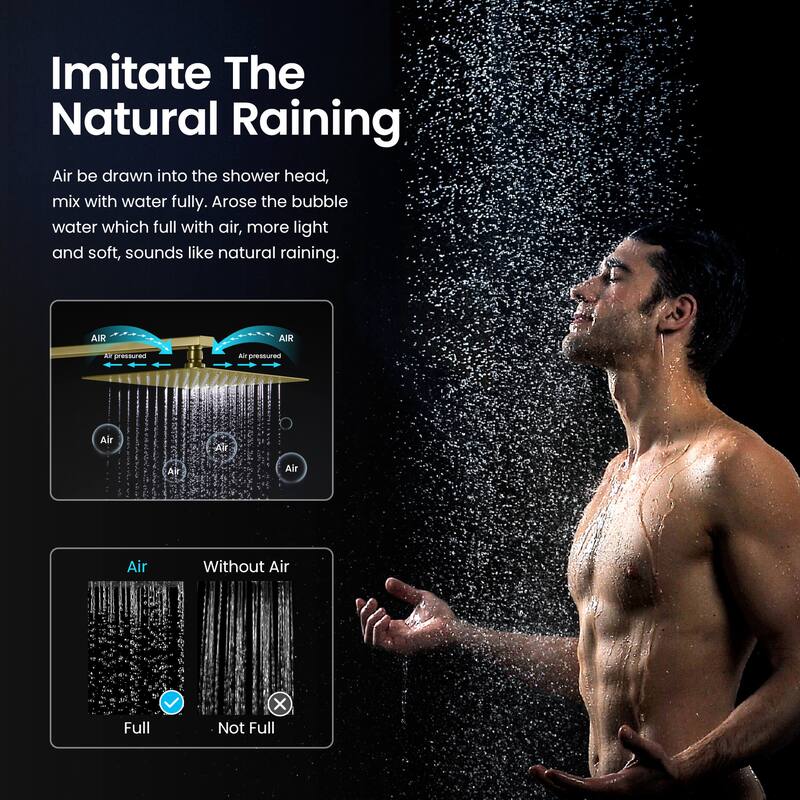 Cube Pressure Balanced 2-Function Shower System with Rough-In Valve