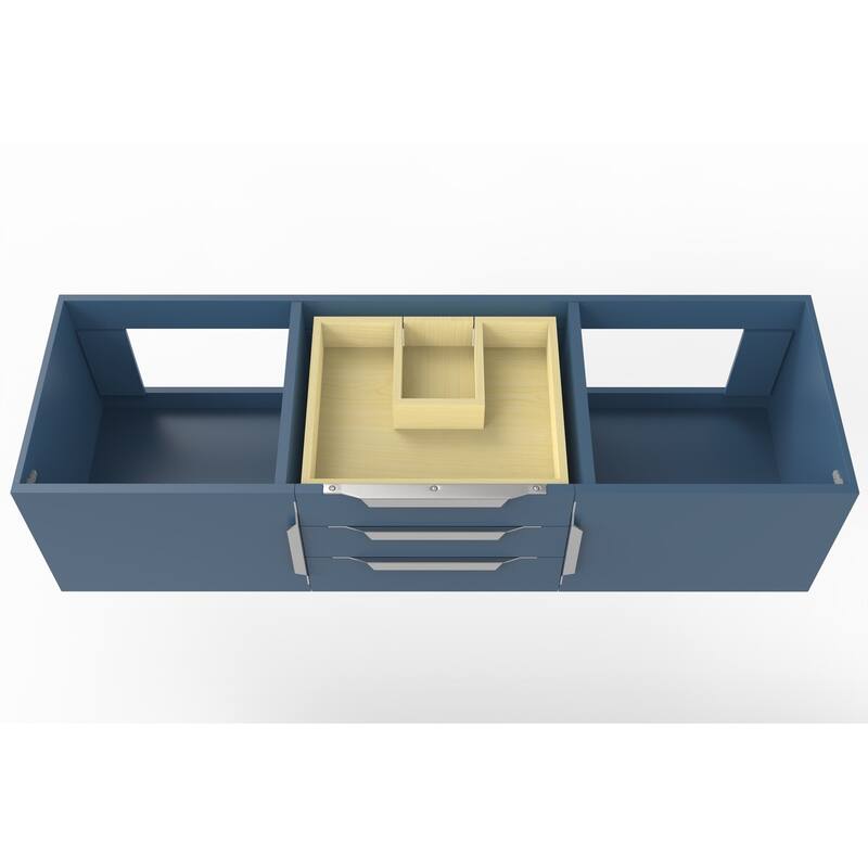 Alpine 60" Wall Mounted Bathroom Vanity (Base Only)