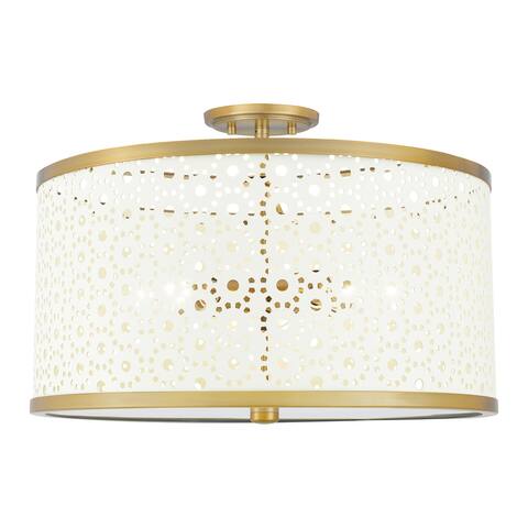 Quoizel Steel 5-light Semi-Flush Mount