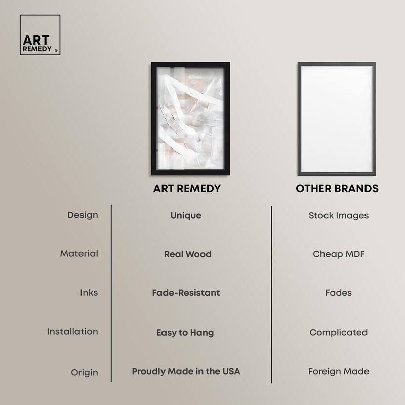 Thick White Texture I Shadowbox by Art Remedy