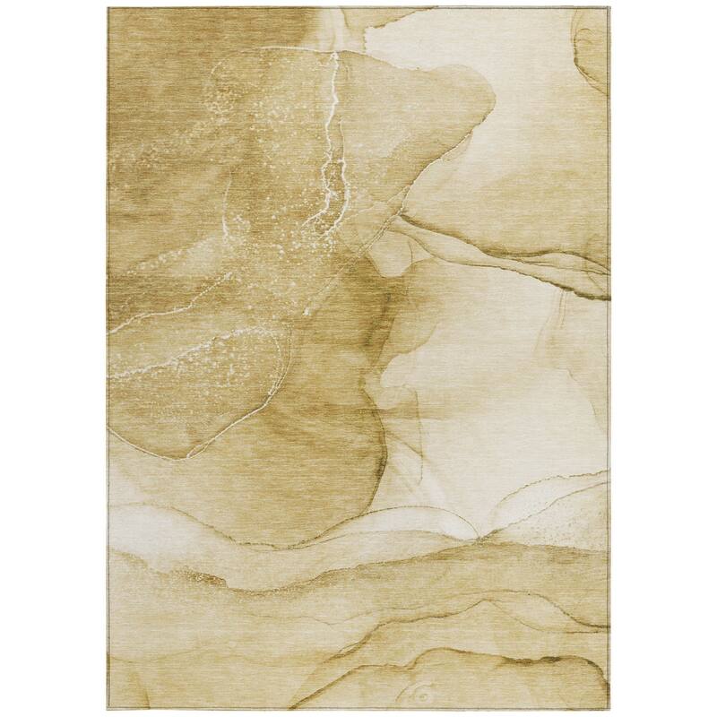 Elfi Artistic Abstract Weather Resistant Timeless Fusion Outdoor Rug