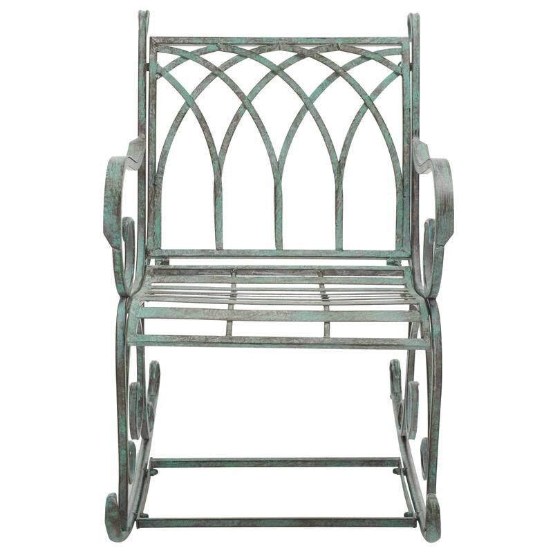 SAFAVIEH Outdoor Amara Rocking Chair - 33"Wx37"Dx23"H