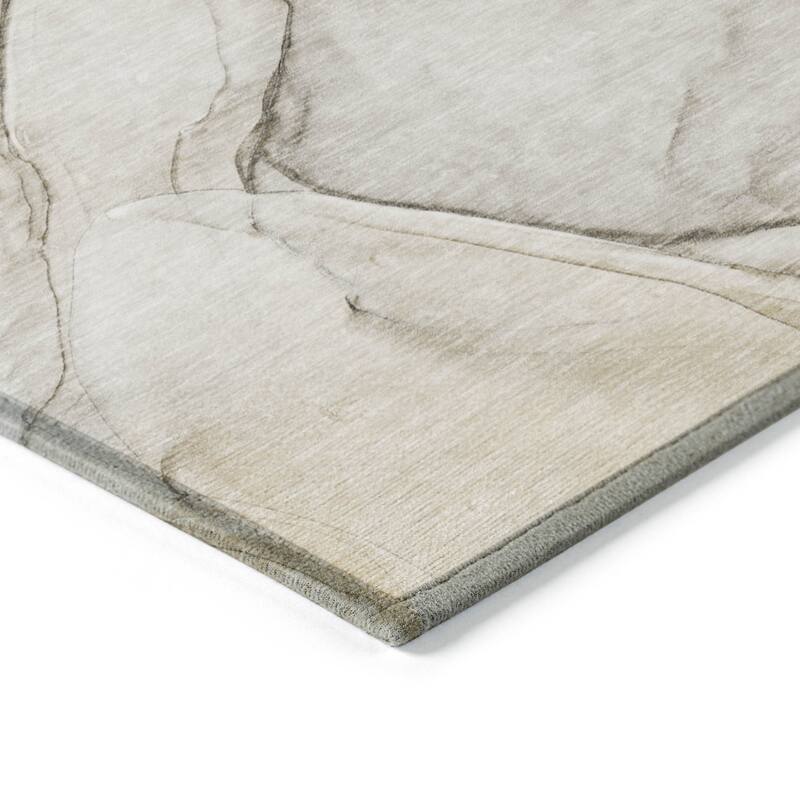 Almiso Artistic Abstract Weather Resistant Classic Meets Modern Outdoor Rug