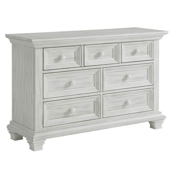 slide 2 of 13, Oxford Baby Weston 7 Drawer Dresser Vintage White