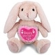 preview thumbnail 1 of 3, DolliBu Mother’s Day Super Soft Plush Baby Pink Rabbit With Pink Heart - 8 inches
