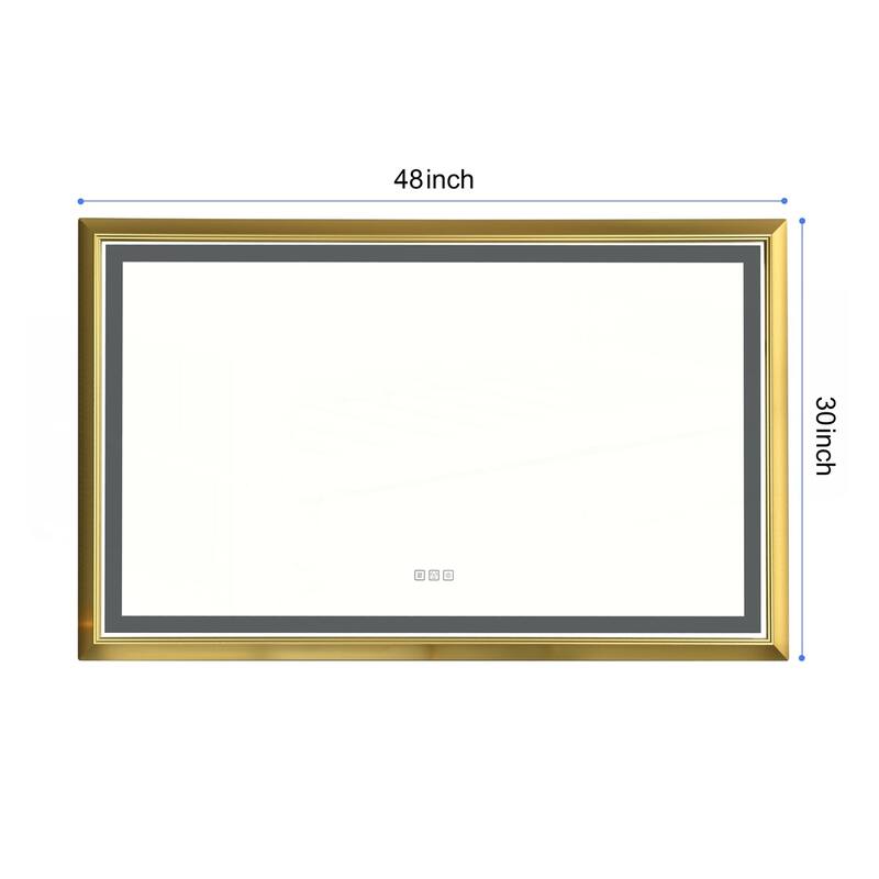 LED Bathroom Mirror with Aluminum Frame