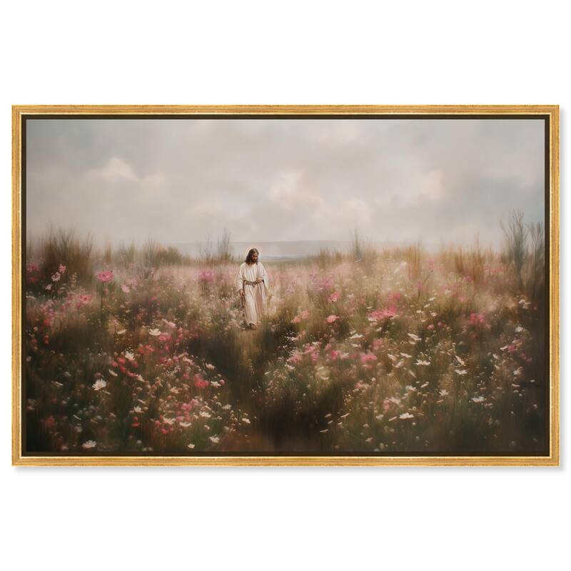 Garden of Reverie I Canvas by Art Remedy - Gold - 54" x 36"