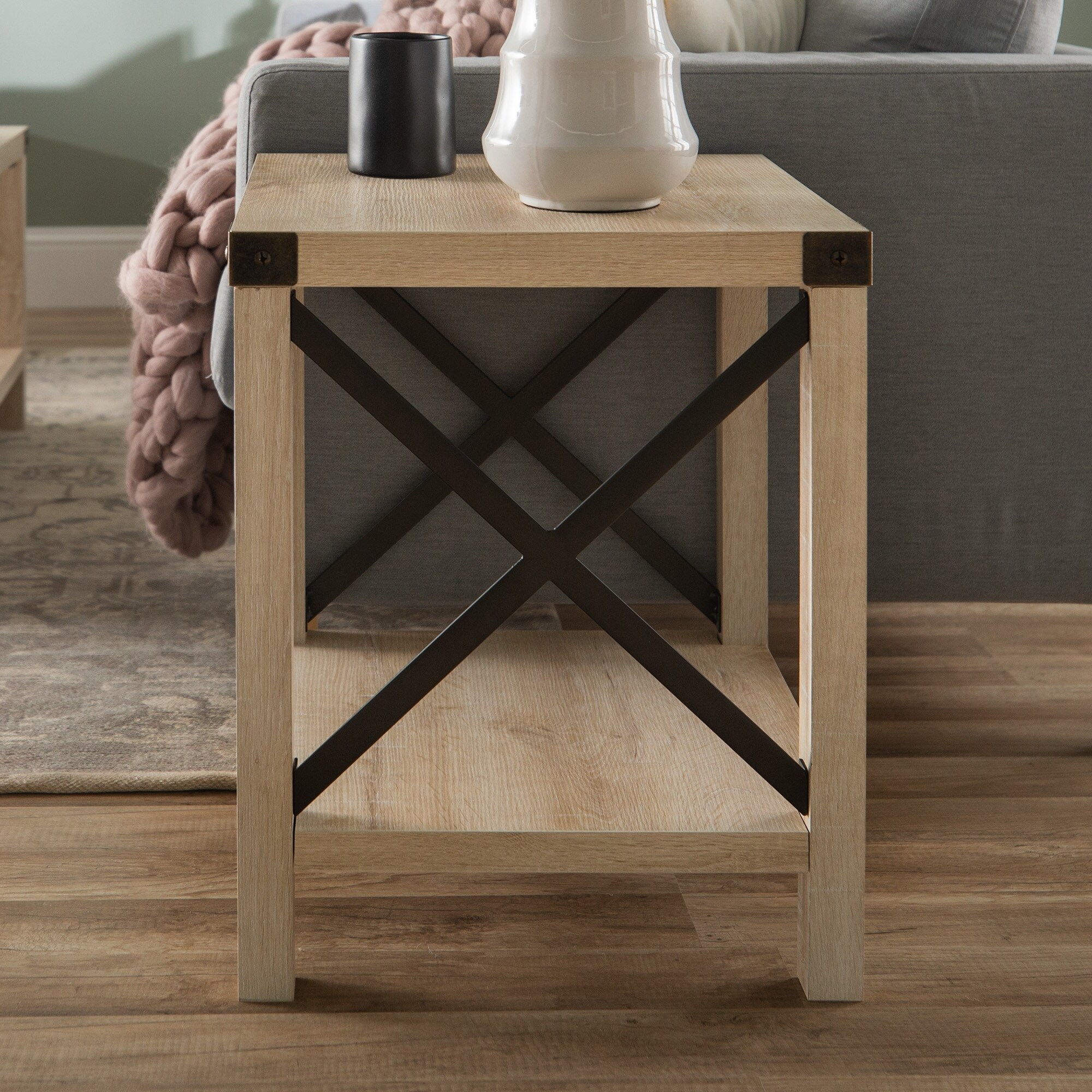 Shop The Gray Barn 18 Inch Kujawa X Accent Side Table On Sale