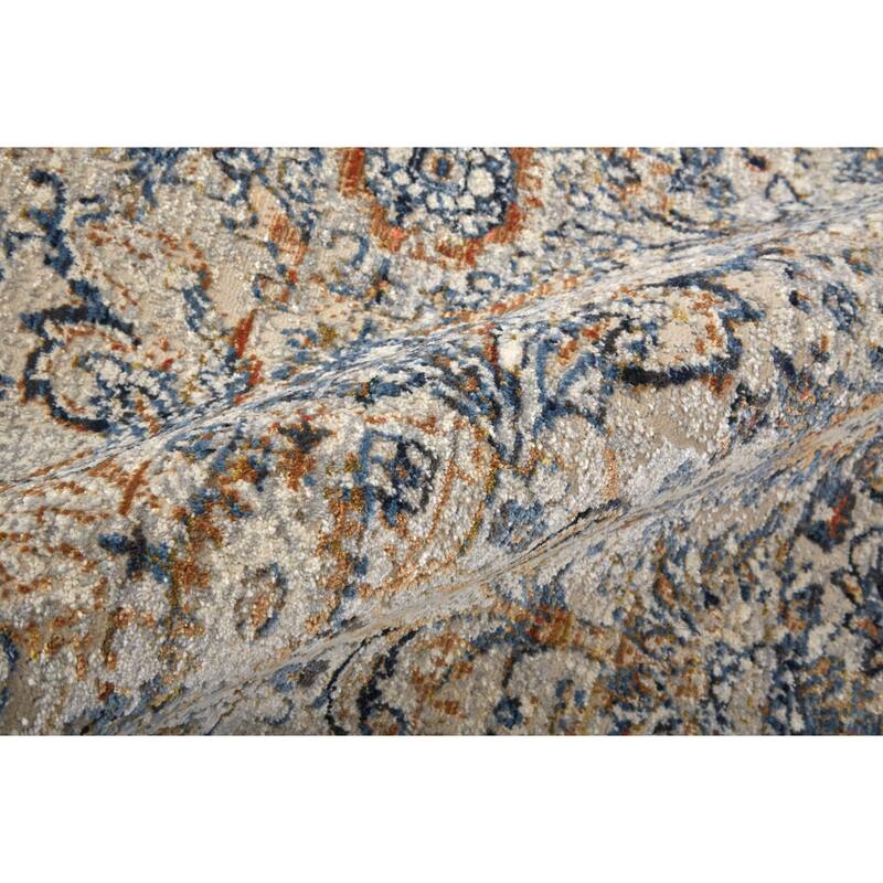 Grand Bazaar Frencess Machine Made Damask Transitional Area Rug