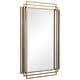 preview thumbnail 6 of 6, Uttermost Amherst 37" x 24" Hollywood Glam Layered Frame Wall Mirror