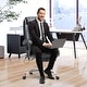 preview thumbnail 2 of 57, EROMMY Heated Massage Executive Office Chair, PU Leather with Retractable Footrest 6-Point Black