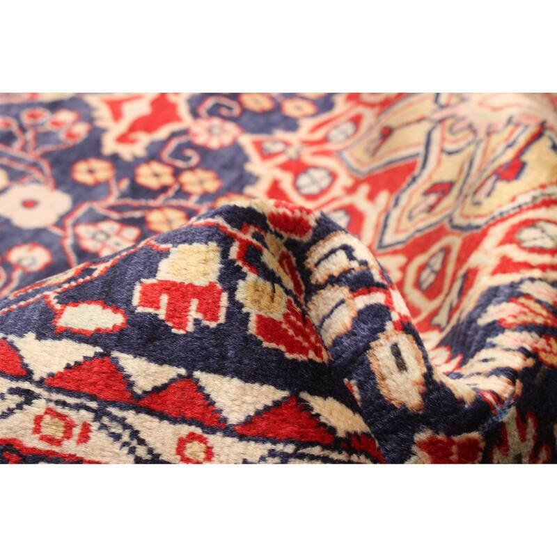 ECARPETGALLERY Hand-knotted Kayseri Dark Navy Wool Rug - 4'4 x 6'8
