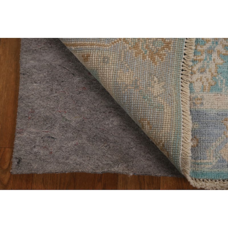 Traditional Oushak Turkish Oriental Rug Wool Hand-knotted Foyer Carpet - 2'0" x 4'0"