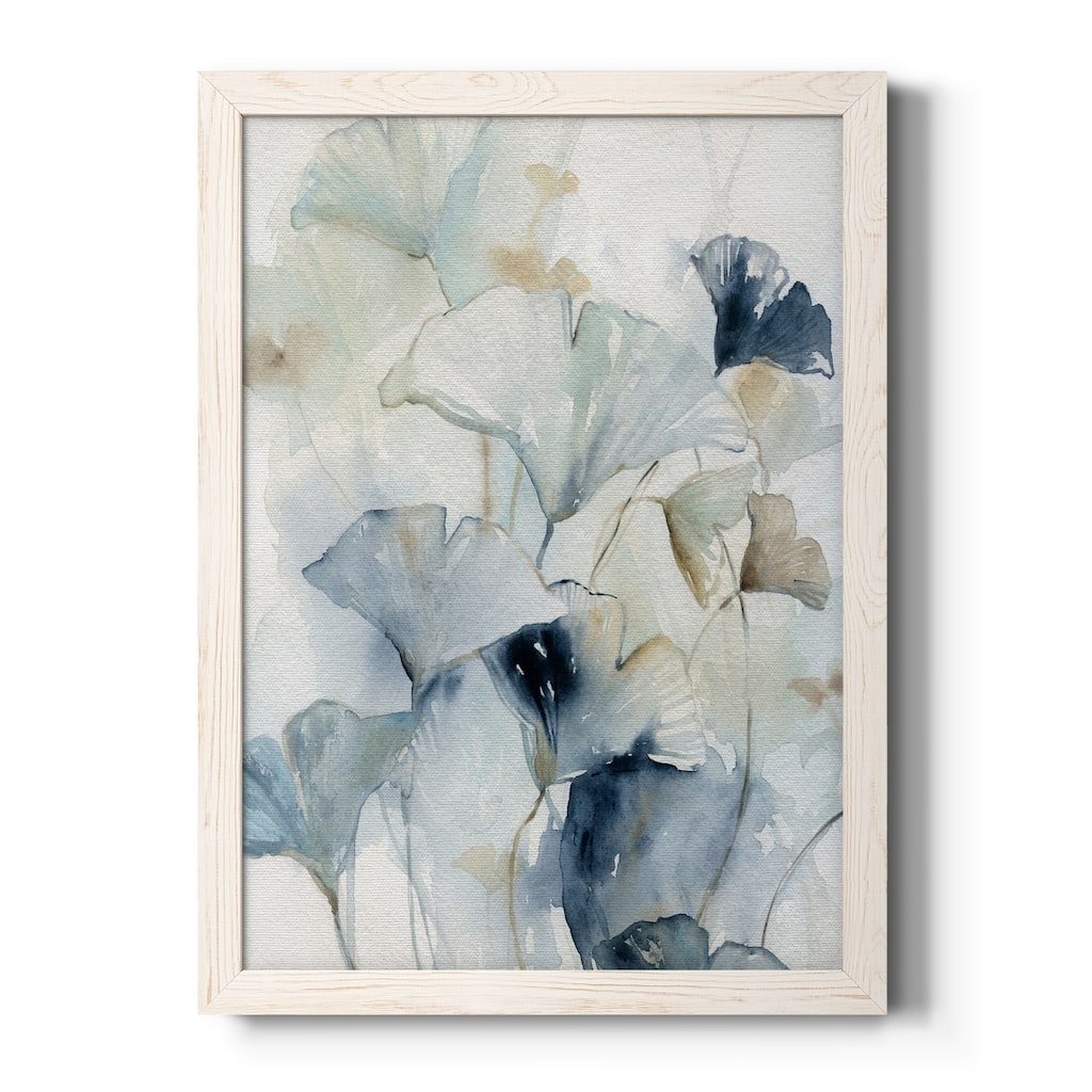 Indigo Ginkgo I-Premium Framed Canvas - Ready to Hang