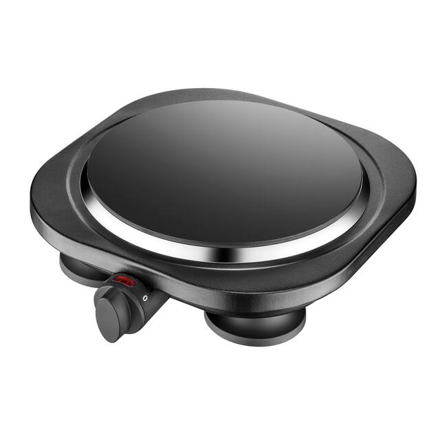 Bene Casa glass top single electric burner, ceramic burner, 1000-watt burner,