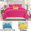 Shop 4 PC Queen King Size Pink Blue Yellow Modern ...