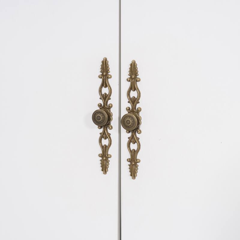 Space-Saving Full Size Murphy Bed with Sofa, Shelves, USB & Light in White