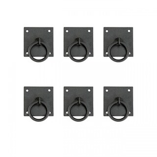 Cabinet Knobs Black Wrought Iron Mission 1" Diameter - Ruic - Cabinet And Drawer Knobs - By - View #3